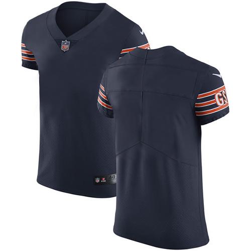 Nike Bears Blank Navy Blue Team Color Men's Stitched NFL Vapor Untouchable Elite Jersey - Click Image to Close